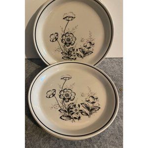 4 Vintage Townecraft Stoneware Fantasy #2273  Salad Plates 7.75"    # 1564